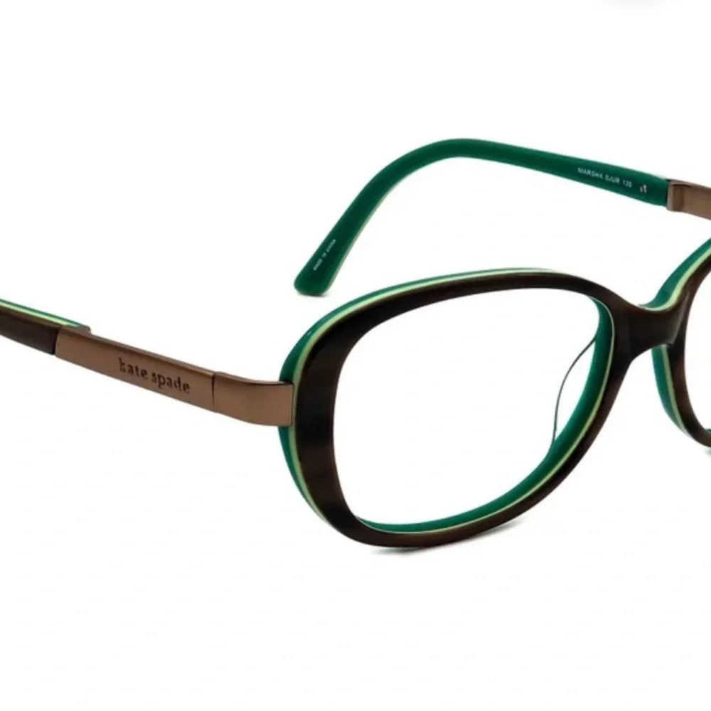 NEW Kate Spade Eyeglasses Marsha OJUR Brown/Green B-shape frame 135